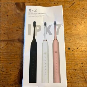 X-3 Sonic Electric Toothbrush - Black, White, Rose Gold